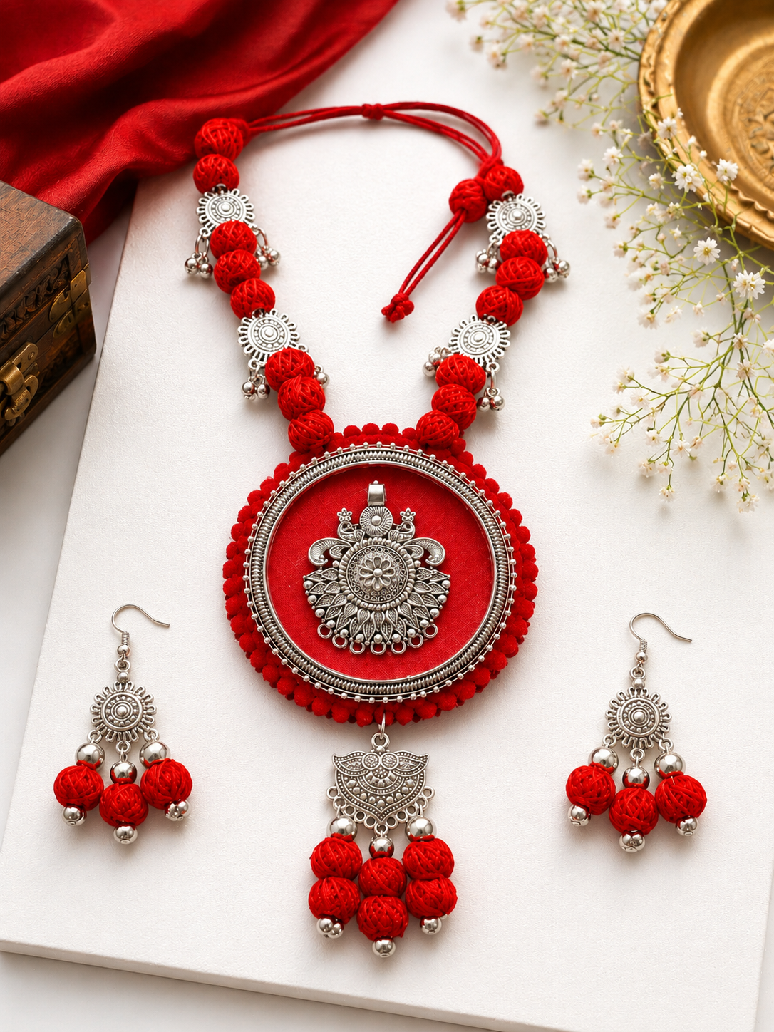 Sindoora Heritage Pendant Set
