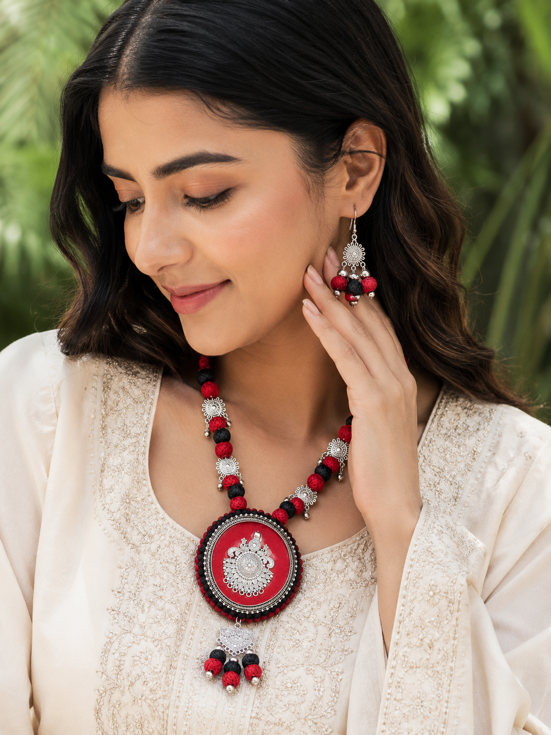 Sindoora Heritage Pendant Set
