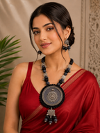 Gulnaar Mandala Handmade Necklace & Earrings Set