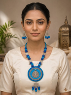 Gulnaar Mandala Handmade Necklace & Earrings Set