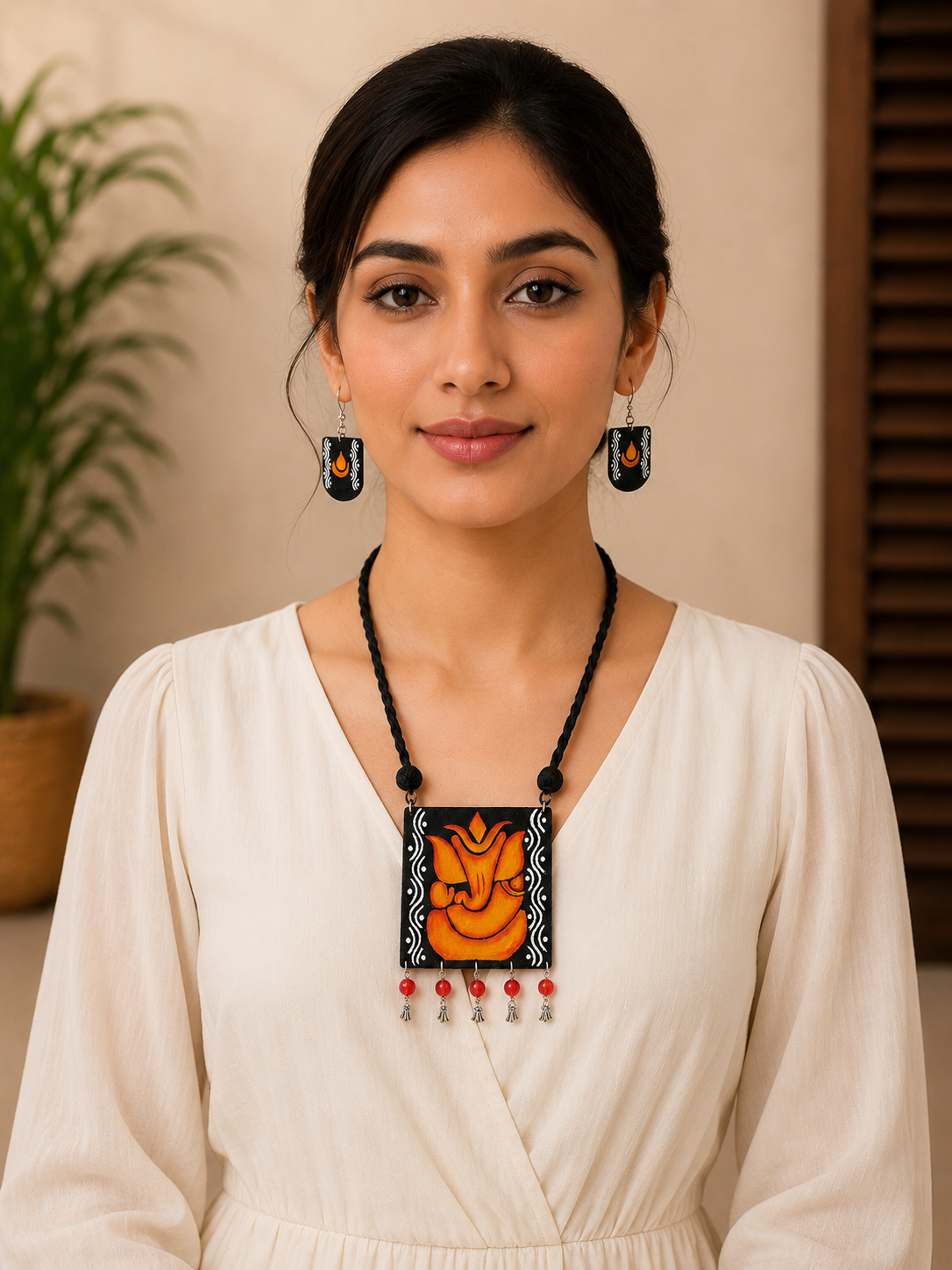 Vakratunda Pendant Set