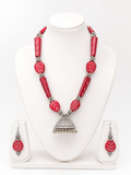 Jhumki Charm Necklace & Earrings Set
