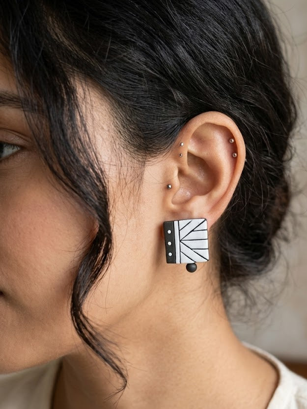 Mosaic Handmade Stud Earrings