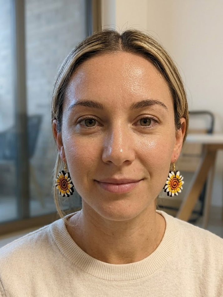 Flower Bloom Mud Earrings