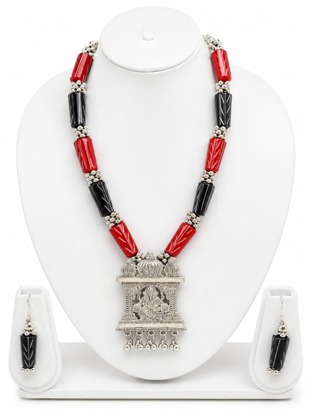Ganesha Temple Pendant Necklace Set