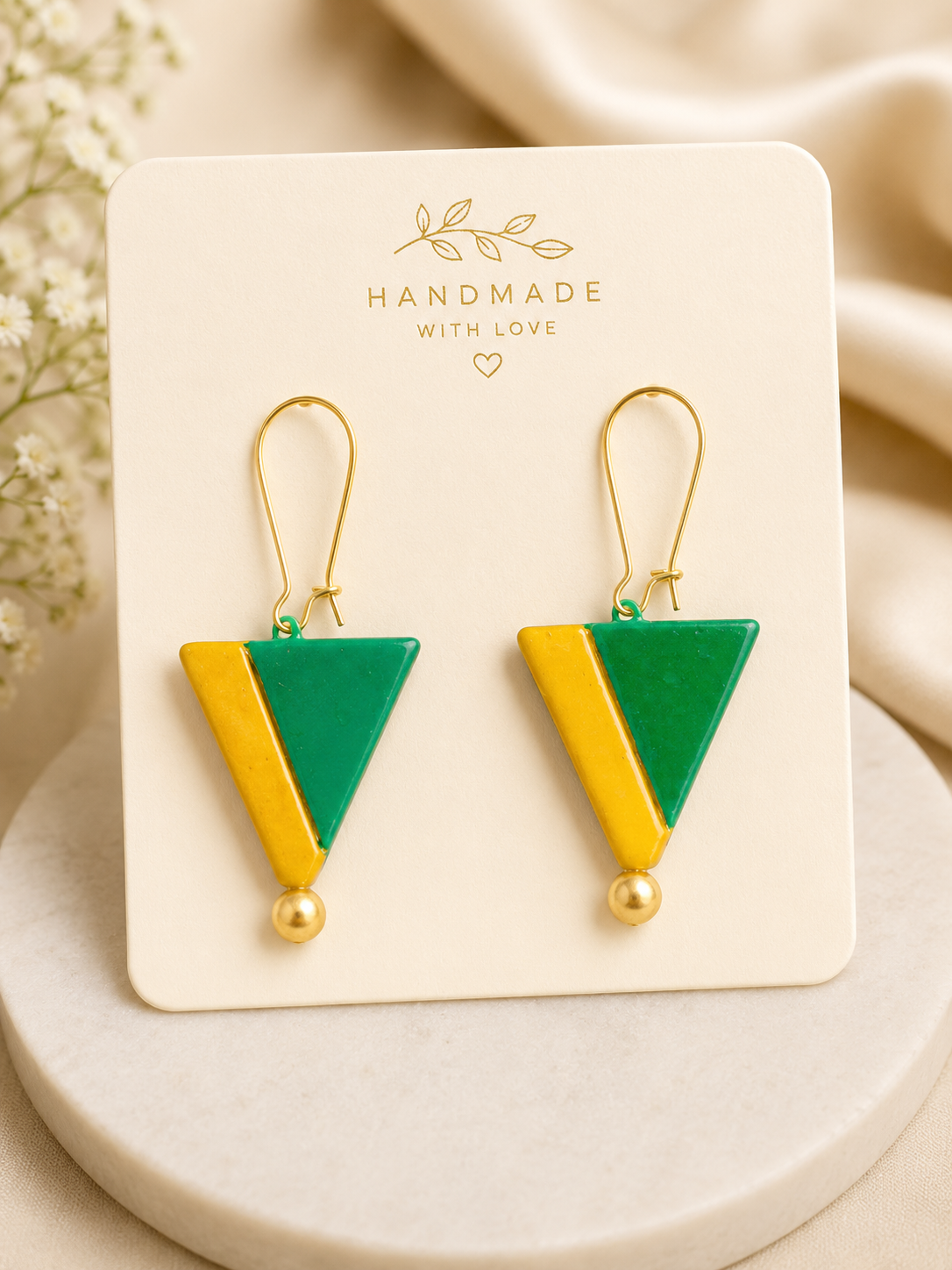 Triangle Drop Earrings