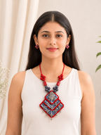 Gulnaar Devi Fabric Statement Necklace Set