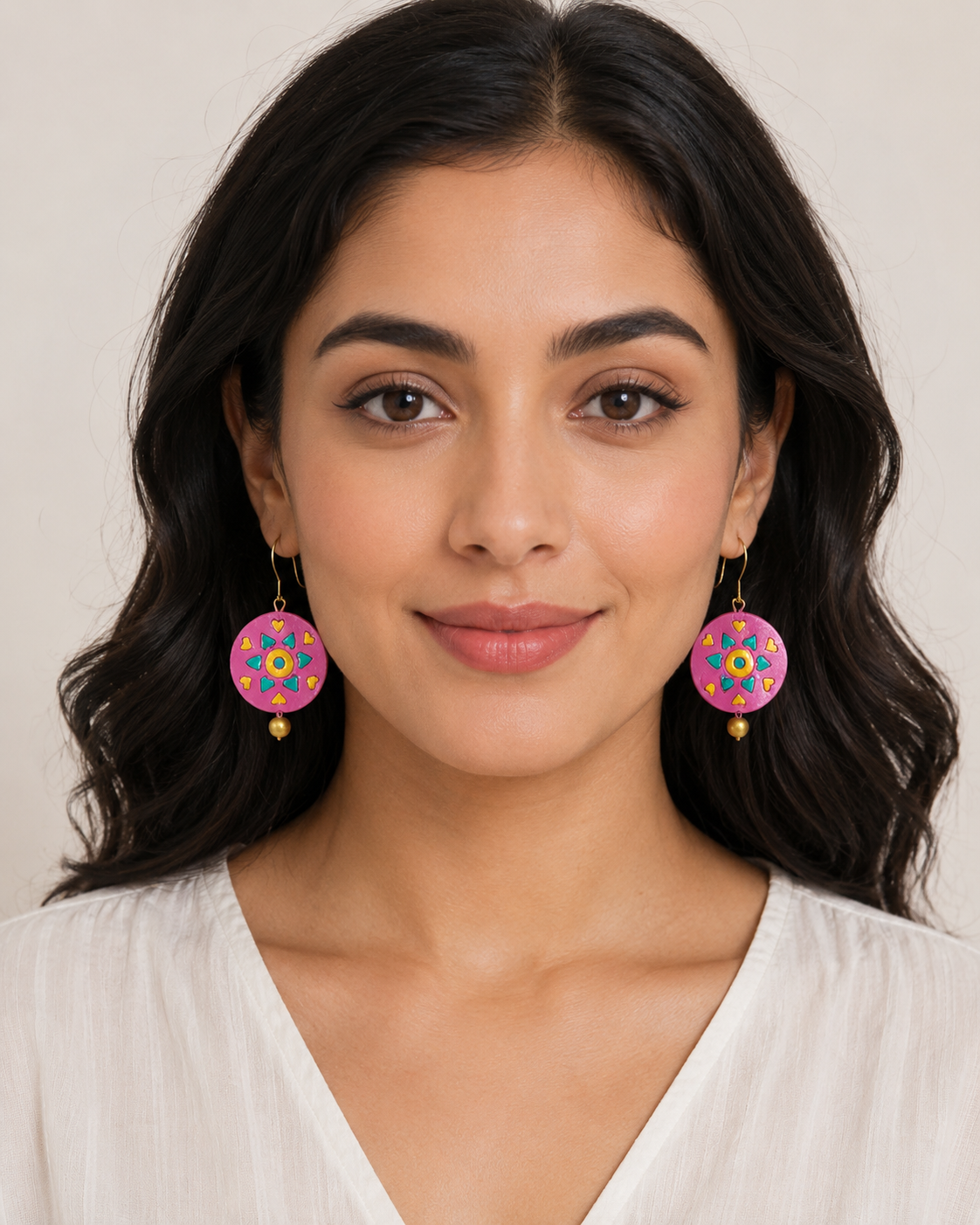 Mandala Boho Drop Earrings