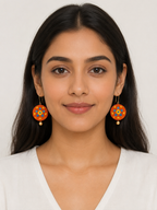 Mandala Boho Drop Earrings