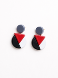 Monochrome Geo Pop Stud Earrings