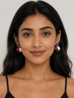 Monochrome Geo Pop Stud Earrings