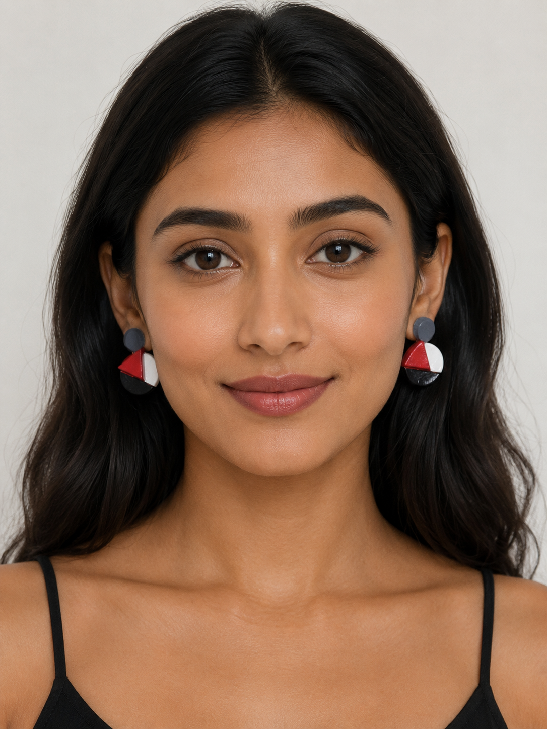 Monochrome Geo Pop Stud Earrings