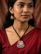 Peacock Pendant Set