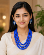 Fabric Bead Necklace Set