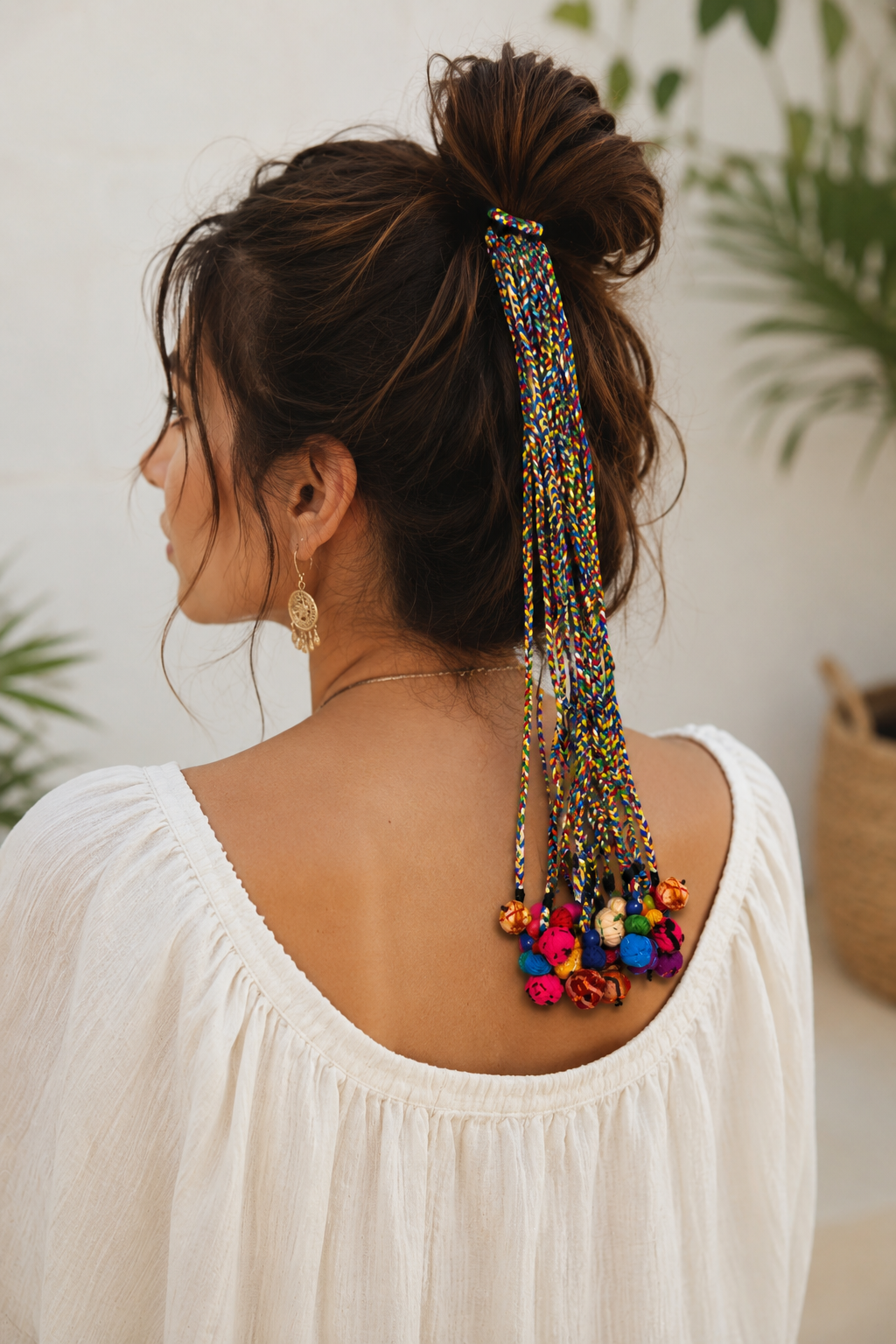 Braided Tassel Hair Tie
