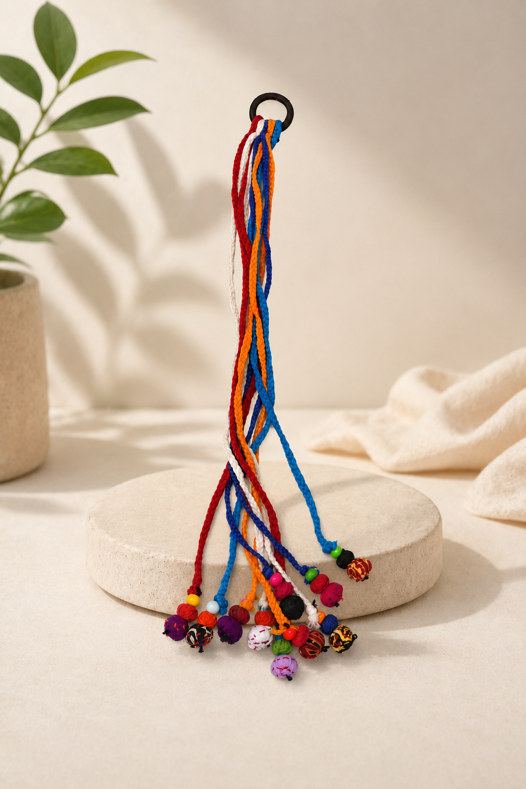 Braided Tassel Hair Tie