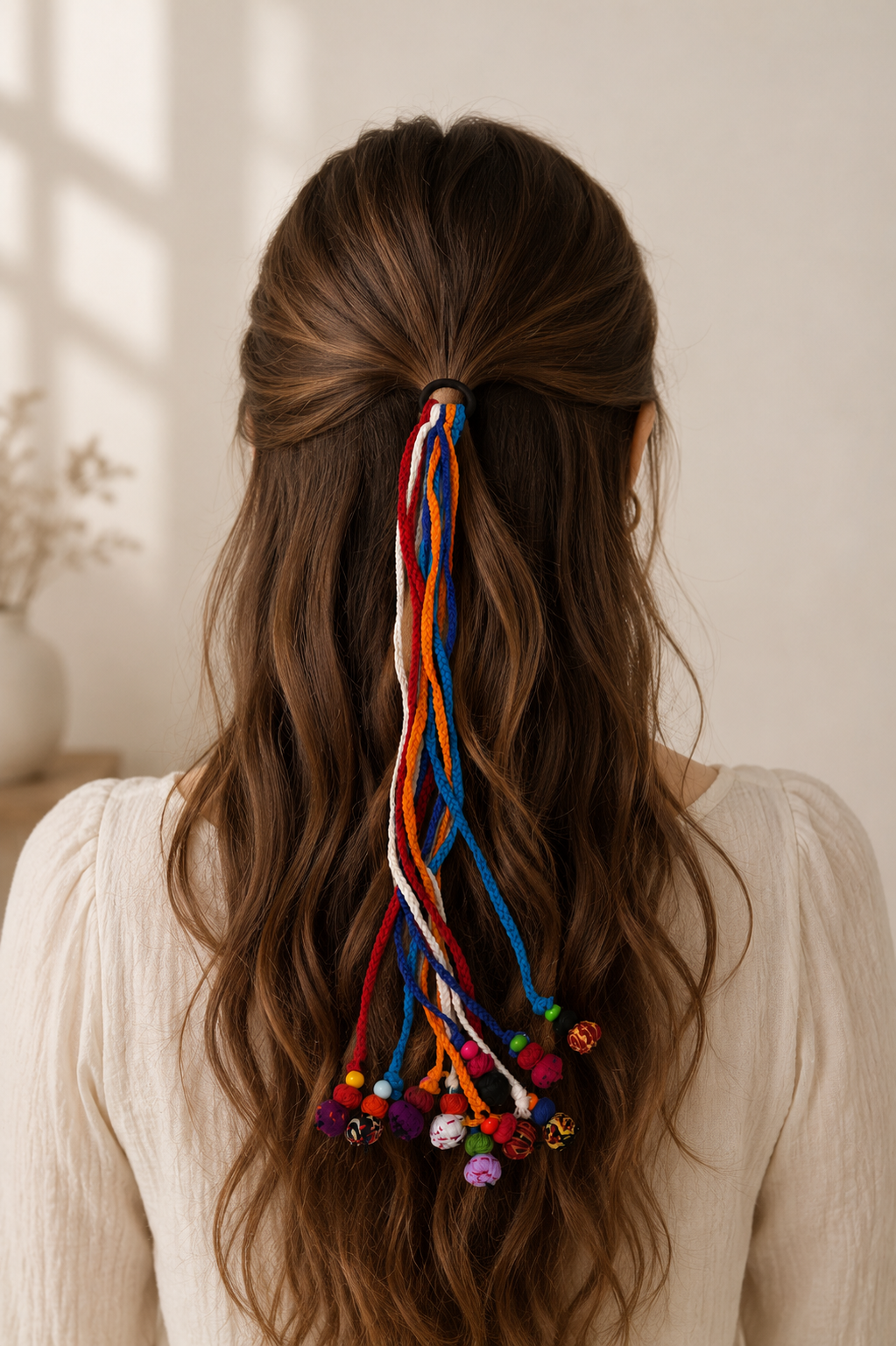Braided Tassel Hair Tie