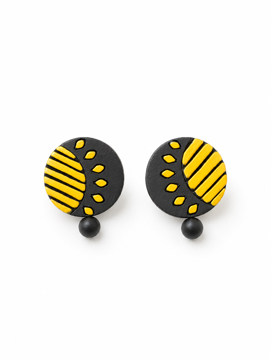 Sun Handmade Stud Earrings