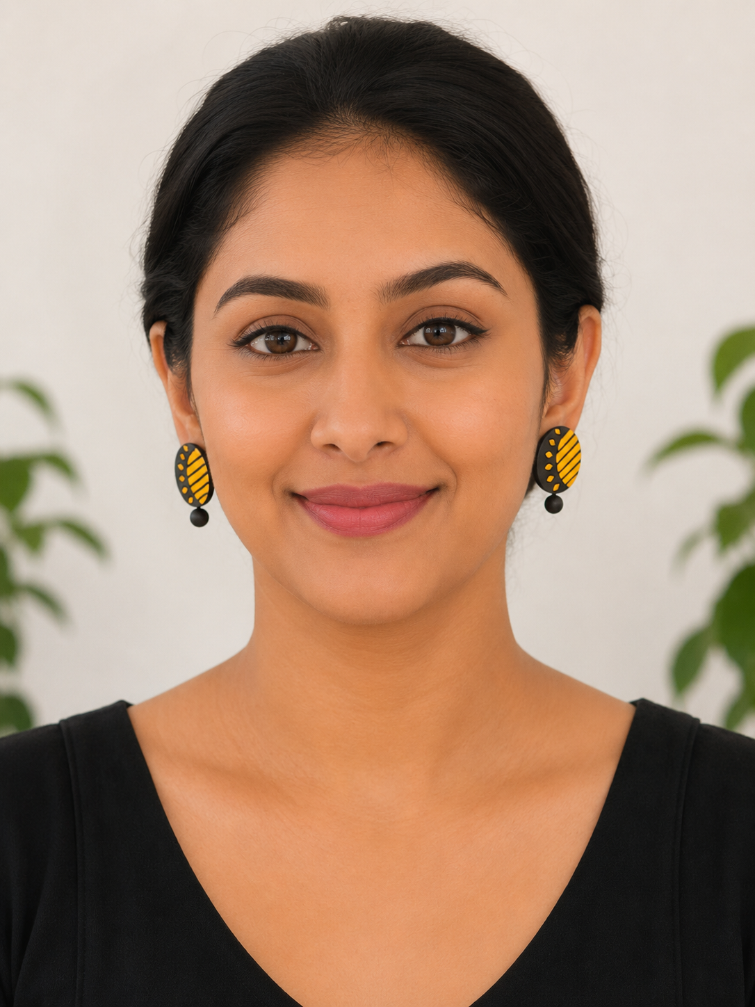 Sun Handmade Stud Earrings