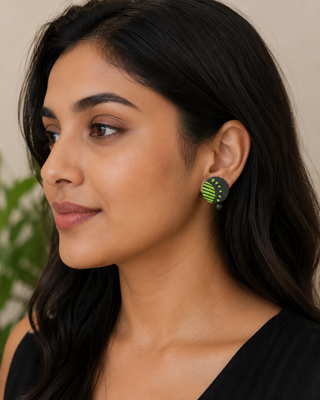 Sun Handmade Stud Earrings