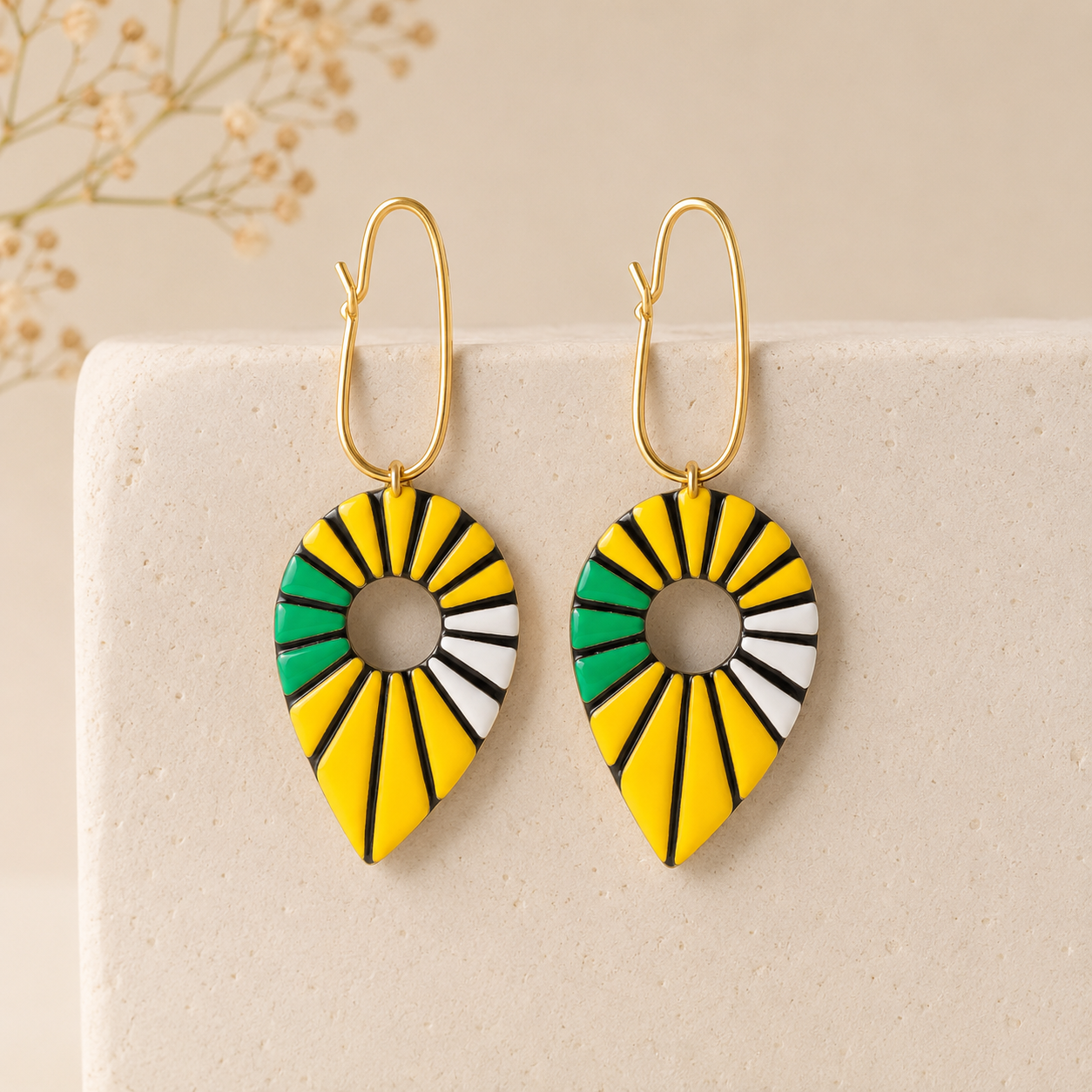 Sunbeam Loop Statement Earrings