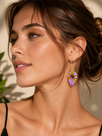 Sunbeam Loop Statement Earrings
