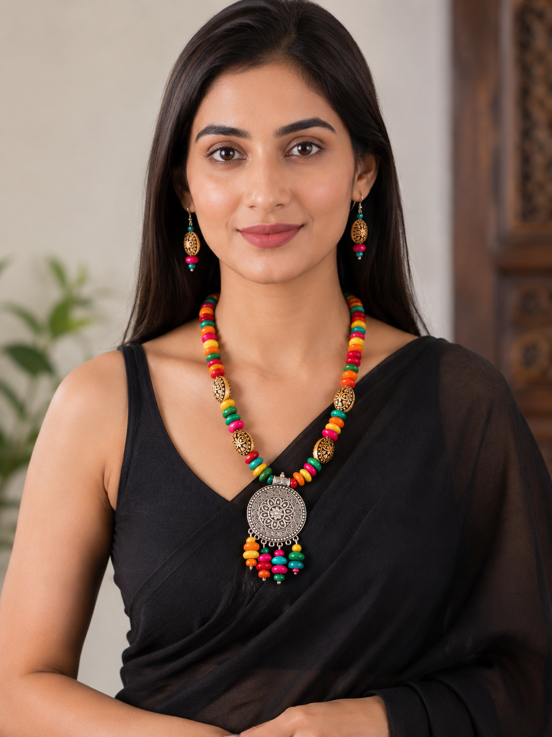 Rangriti Heritage Medallion Necklace Set