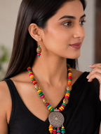Rangriti Heritage Medallion Necklace Set