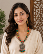 Rangriti Heritage Medallion Necklace Set
