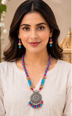 Meher Rang Pendant Set
