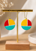Modern Mosaic Drop Earrings