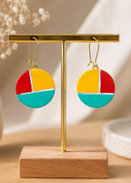 Modern Mosaic Drop Earrings