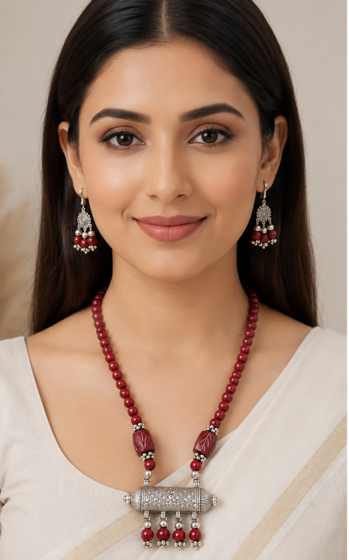 Vividha Oxidised Necklace Set
