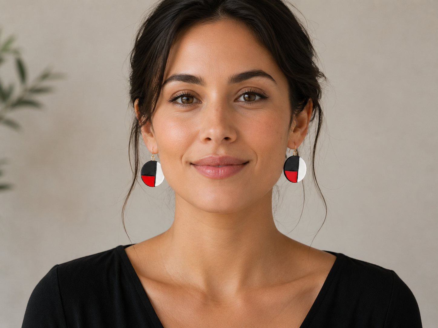 Modern Mosaic Drop Earrings