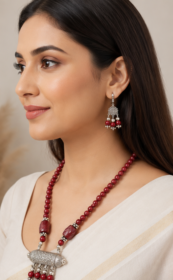 Vividha Oxidised Necklace Set