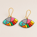 Abstract Arc Handcrafted Earrings