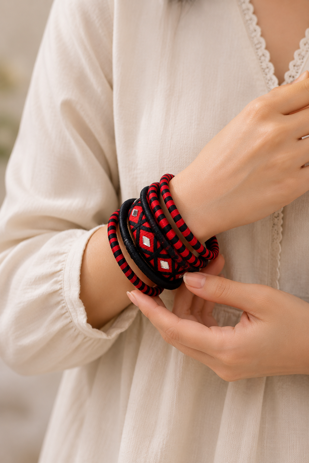 Rang Threa dwork Bangle Set