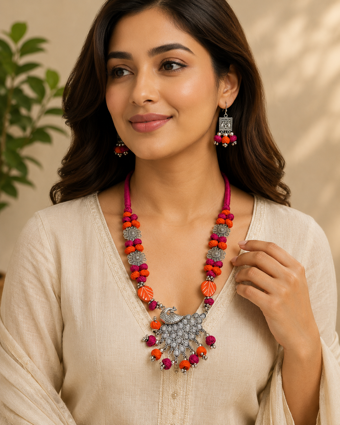 Mayura Charm Necklace Set