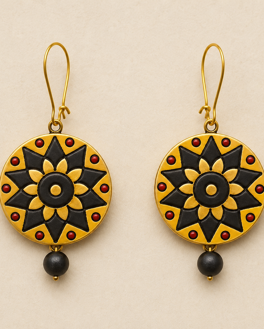 Celestia Mandala Drop Earrings