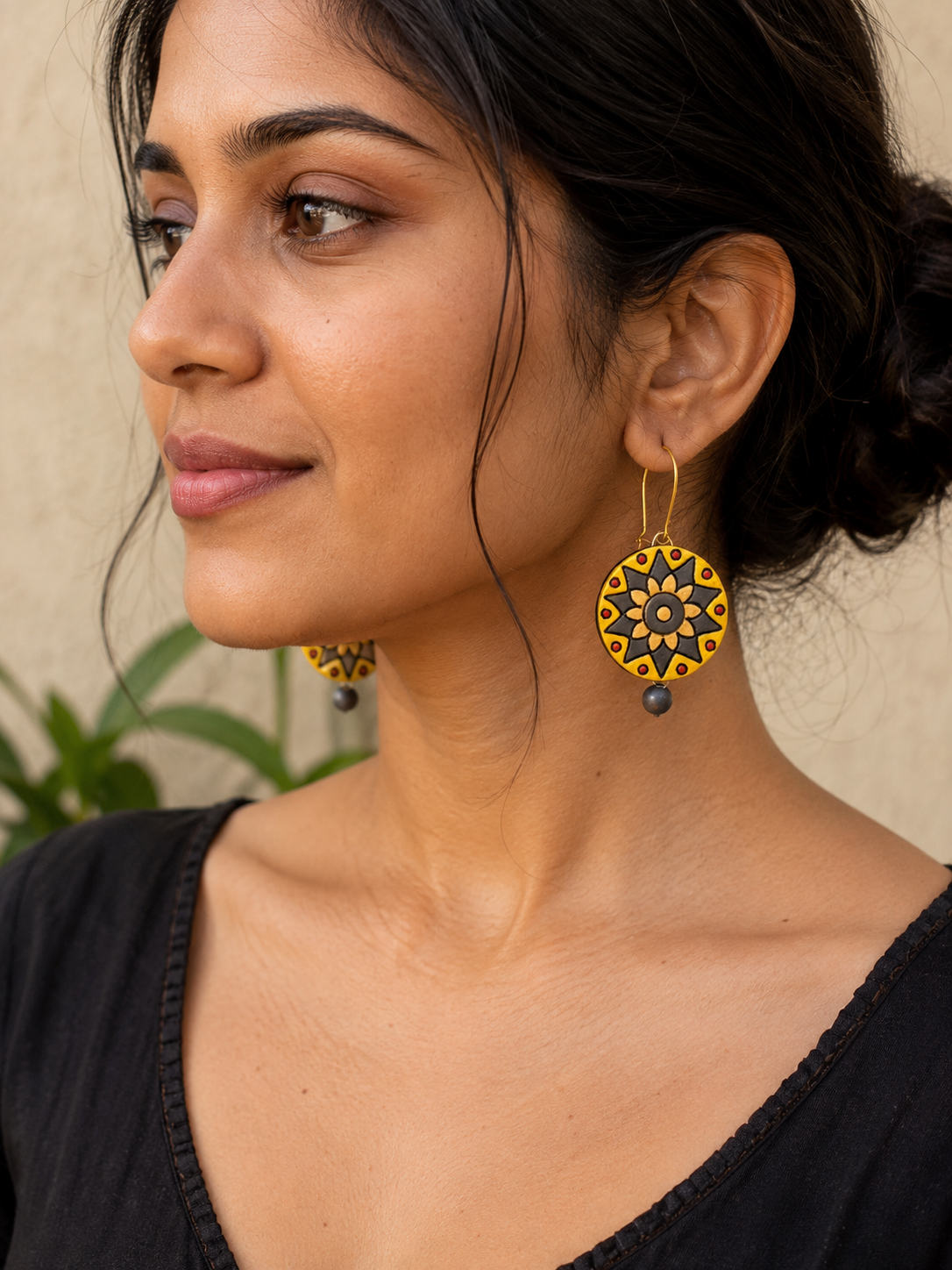 Celestia Mandala Drop Earrings