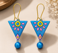 Bloom Triangle Earrings