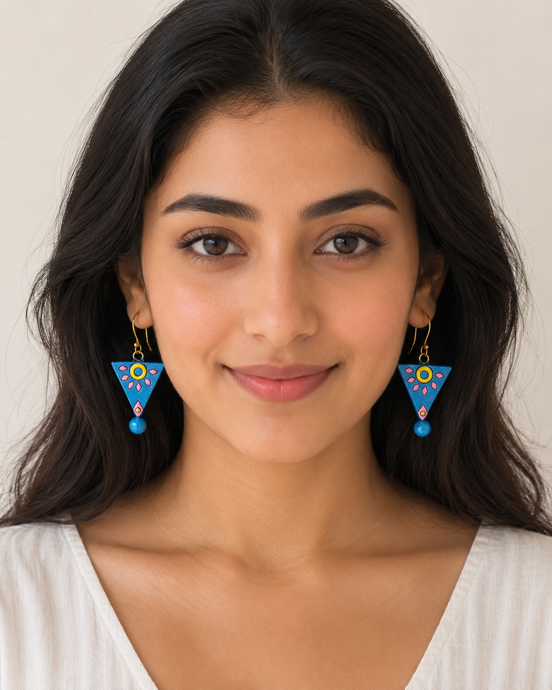 Bloom Triangle Earrings