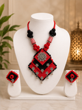 Vastra Black And Maroon Bloom Collection