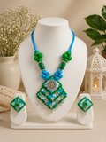 Vastra Green and Blue Bloom Collection