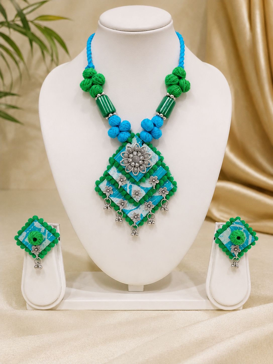Vastra Green and Blue Bloom Collection