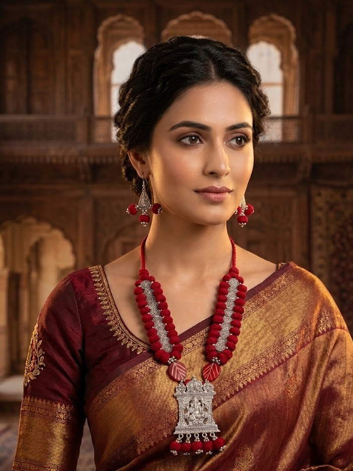 Shrivika Temple Necklace Set