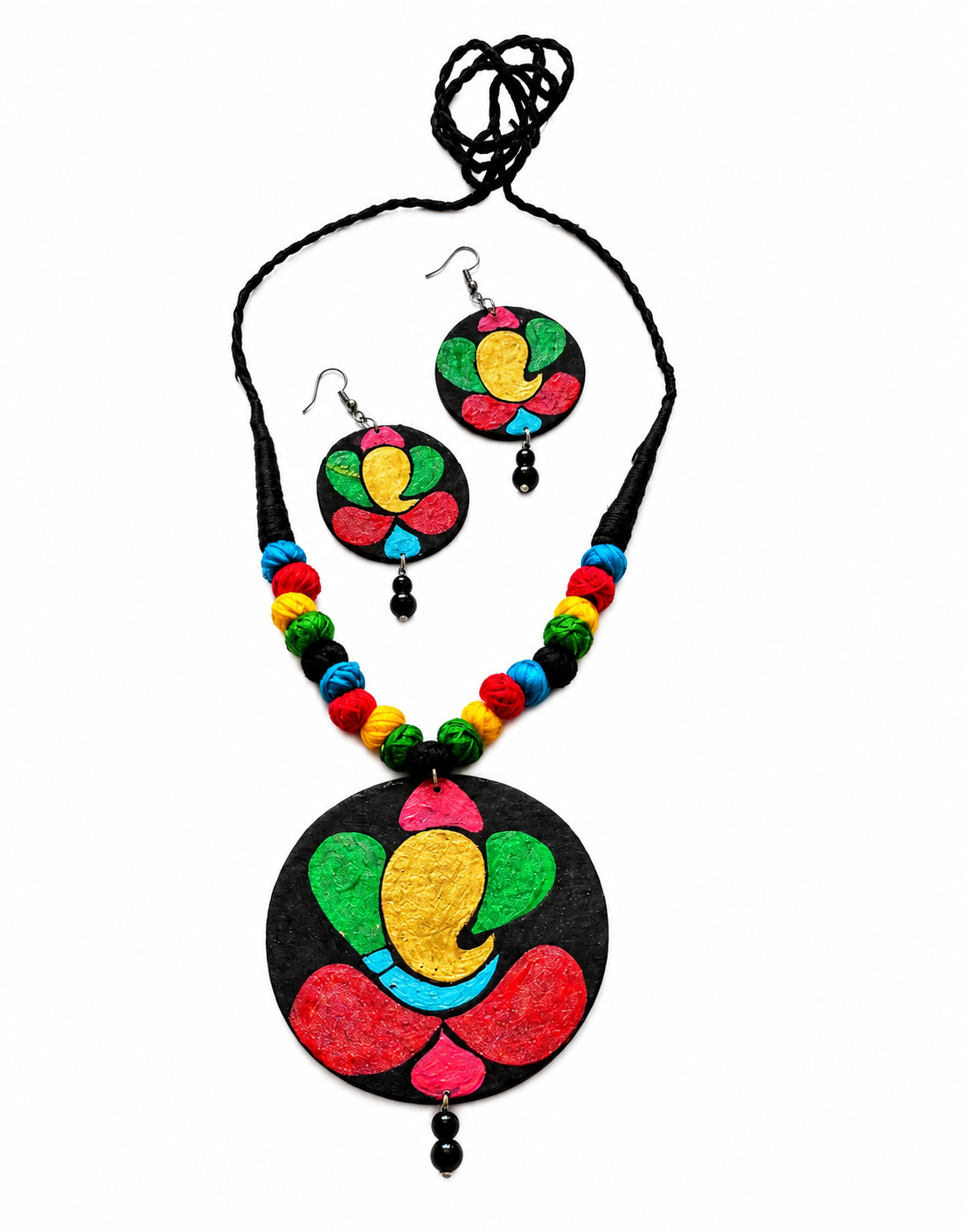 Ganesha Hand Painted Jewellery Set