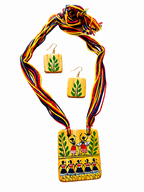 Nrityara Folk Art Pendant Set