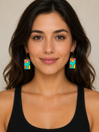 Sunset Echo Abstract Earrings