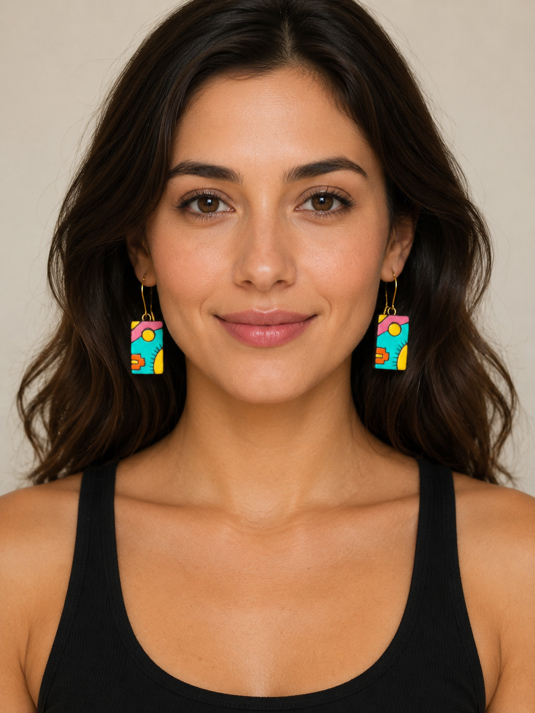 Sunset Echo Abstract Earrings